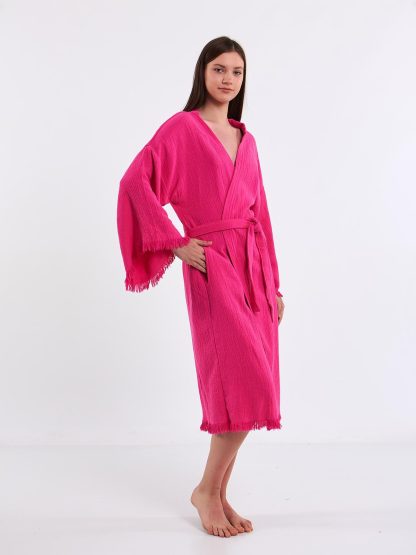 Slouchy Cotton Terry Bathrobe - Image 2