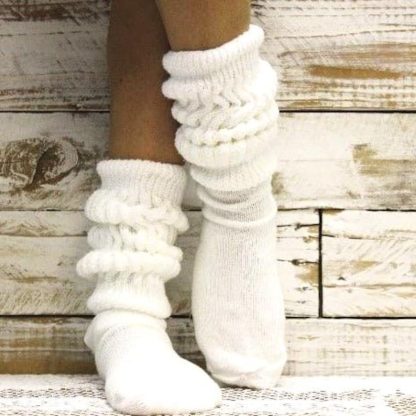 White pile socks - Image 2
