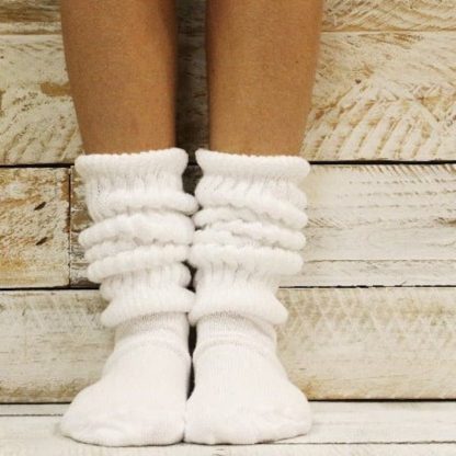 White pile socks - Image 3