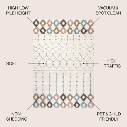 Moroccan style checkered carpet - Image 6