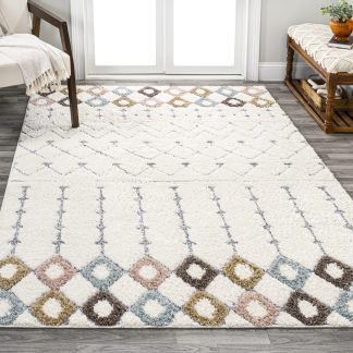 Moroccan style checkered carpet
