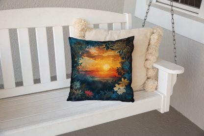 Vintage Sunset Floral Pillow - Image 6