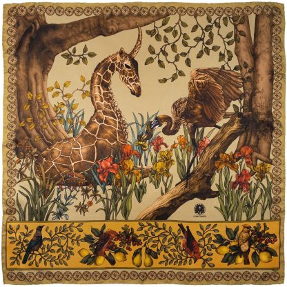 Natural Wonderful Journey Silk Square Scarf - Image 7