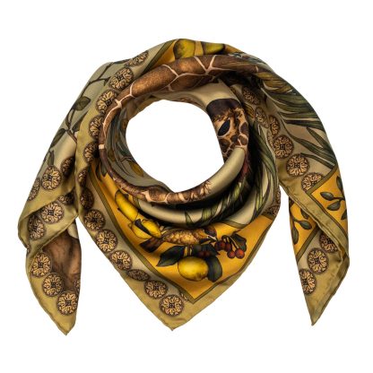 Natural Wonderful Journey Silk Square Scarf - Image 6