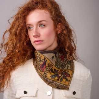 Natural Wonderful Journey Silk Square Scarf