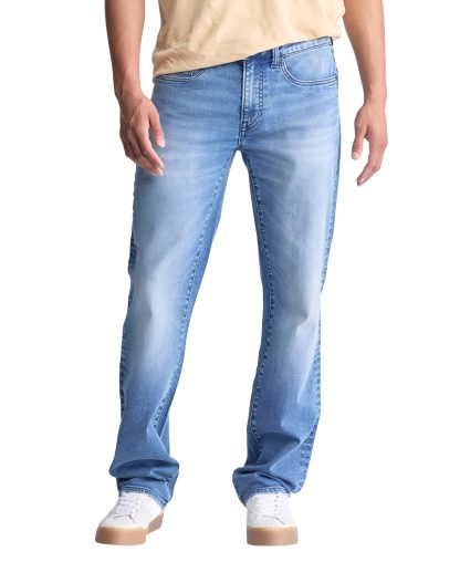 Men's light blue straight jeans
