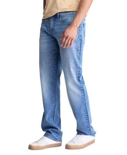 Men's light blue straight jeans - Image 3