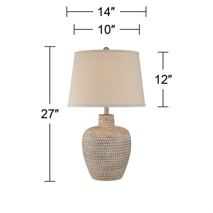 Handmade textured ceramic table lamp - Image 4