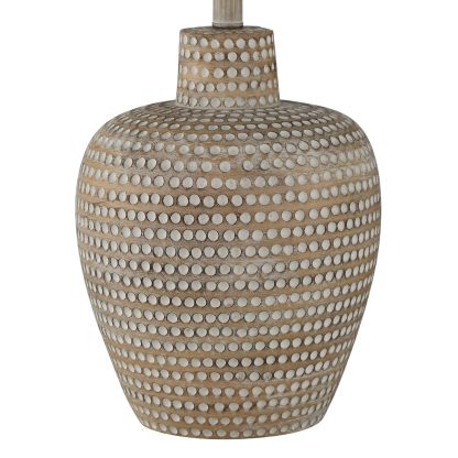 Handmade textured ceramic table lamp - Image 3