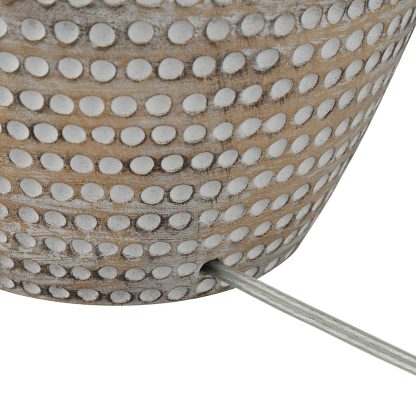 Handmade textured ceramic table lamp - Image 2