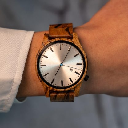 Handmade Wooden Quartz Watch - Image 3