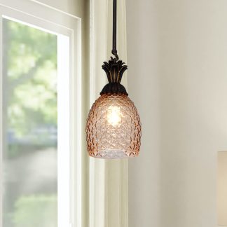 Pineapple Shaped Glass Chandelier