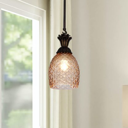Pineapple Shaped Glass Chandelier