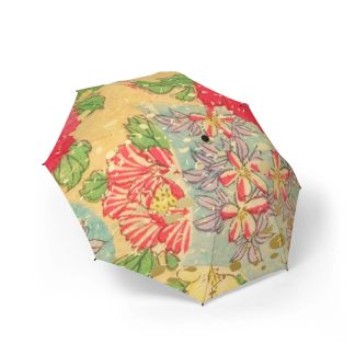 Japanese style flower folding umbrella
