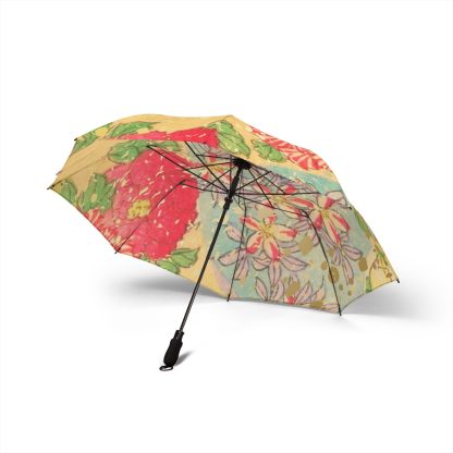 Japanese style flower folding umbrella - Image 5