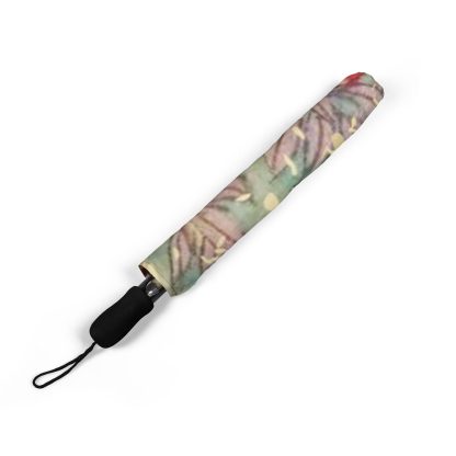 Japanese style flower folding umbrella - Image 2