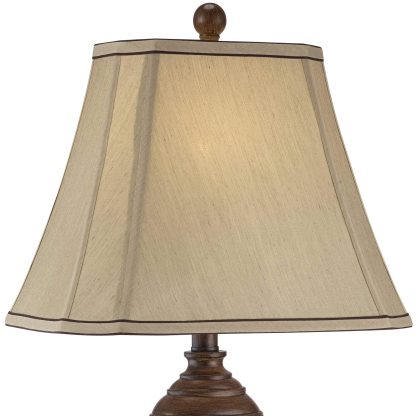 Retro two-color wooden table lamp - Image 9