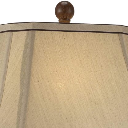 Retro two-color wooden table lamp - Image 6