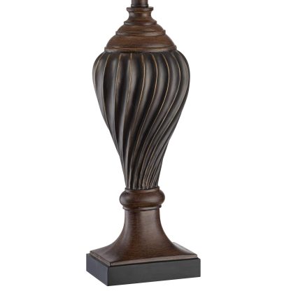 Retro two-color wooden table lamp - Image 4