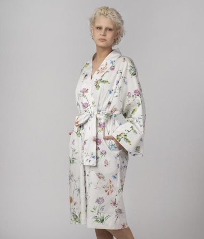 Printed silk robe - Image 3