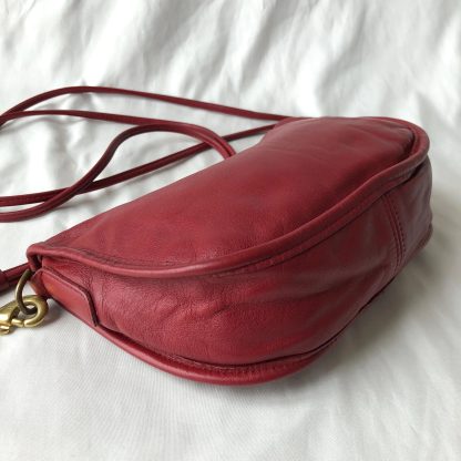 Vintage Red Saddle Bag - Image 6