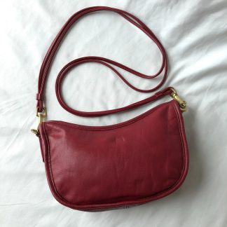 Vintage Red Saddle Bag