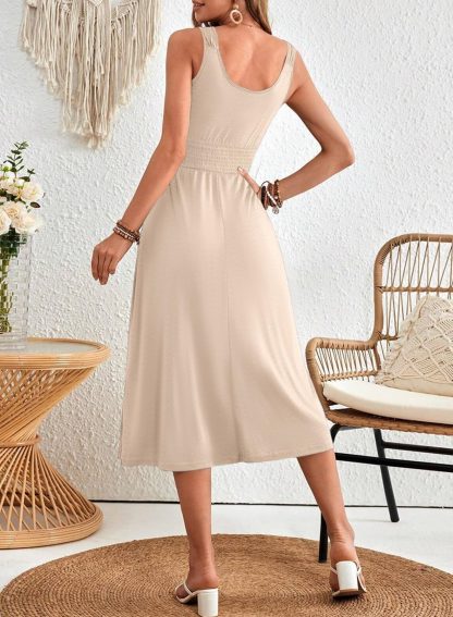 French sleeveless waist dress - Image 5