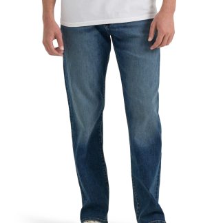 Mid Indigo Relaxed Flared Jeans