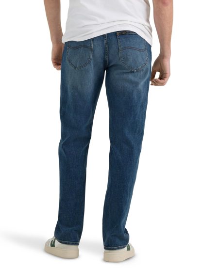 Mid Indigo Relaxed Flared Jeans - Image 2
