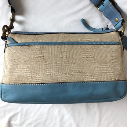 Contrast print leather shoulder bag - Image 3
