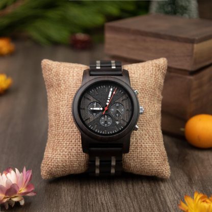 Wooden multi-function quartz watch - Image 7