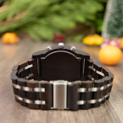 Wooden multi-function quartz watch - Image 6