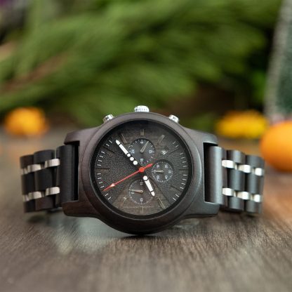 Wooden multi-function quartz watch - Image 5