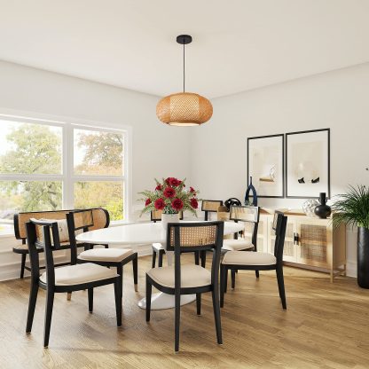 Rattan Art Chandelier - Image 5