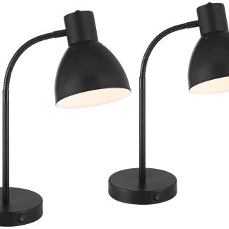 Simple style metal table lamp