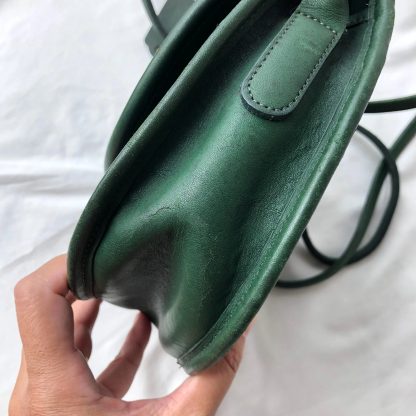 Vintage Green Saddle Bag - Image 6
