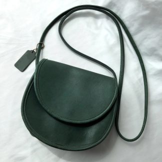 Vintage Green Saddle Bag