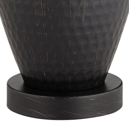 Vintage Hammer Pattern Ceramic Table Lamp - Image 3