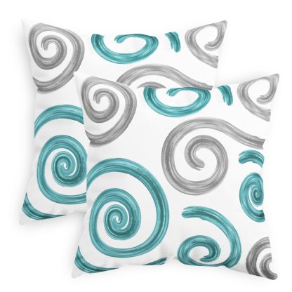 Artistic Swirl Throw Pillow Cover - Image 7