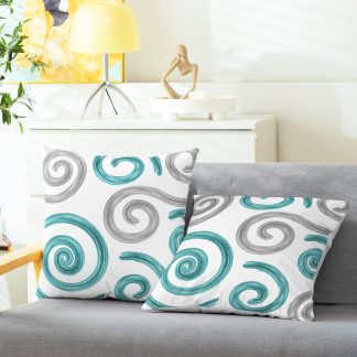 Artistic Swirl Throw Pillow Cover