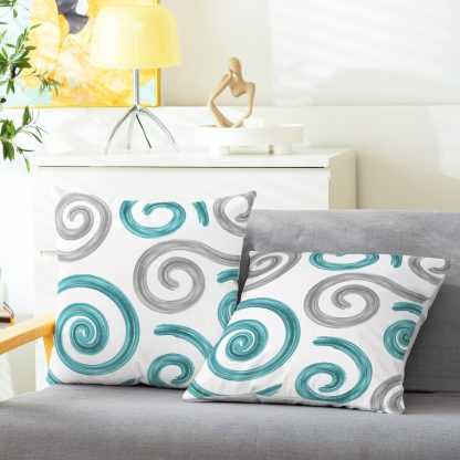 Artistic Swirl Throw Pillow Cover