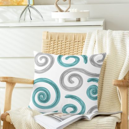 Artistic Swirl Throw Pillow Cover - Image 5