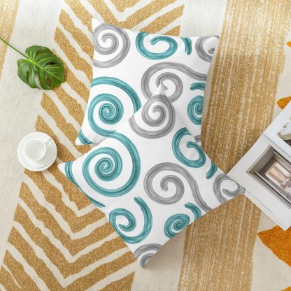 Artistic Swirl Throw Pillow Cover - Image 4