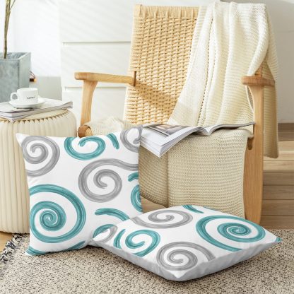 Artistic Swirl Throw Pillow Cover - Image 3