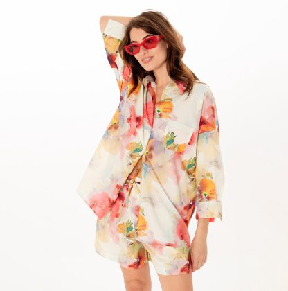 Floral lazy style pajamas set - Image 2