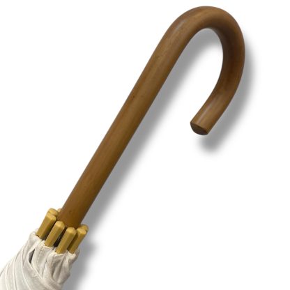 Simple solid wood curved handle long handle umbrella - Image 9