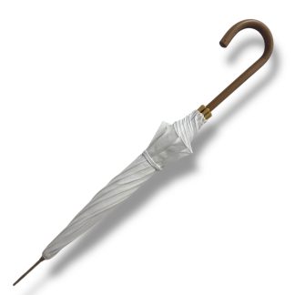Simple solid wood curved handle long handle umbrella