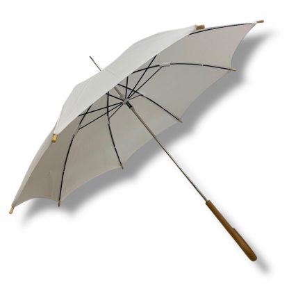Simple solid wood curved handle long handle umbrella - Image 5
