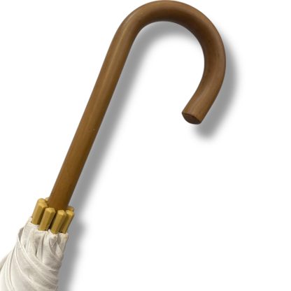 Simple solid wood curved handle long handle umbrella - Image 2