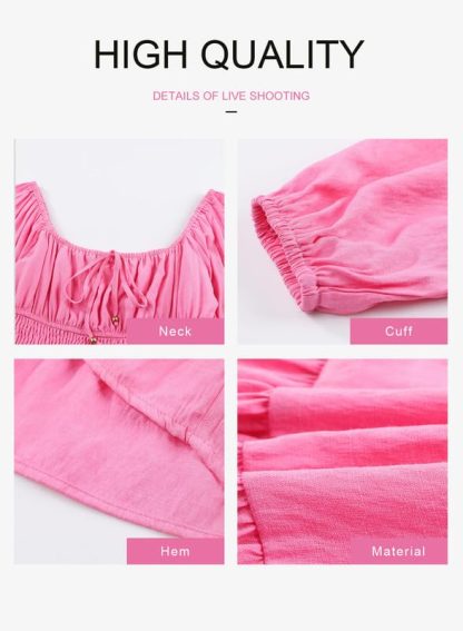 Sweet princess style square neck dress - Image 3